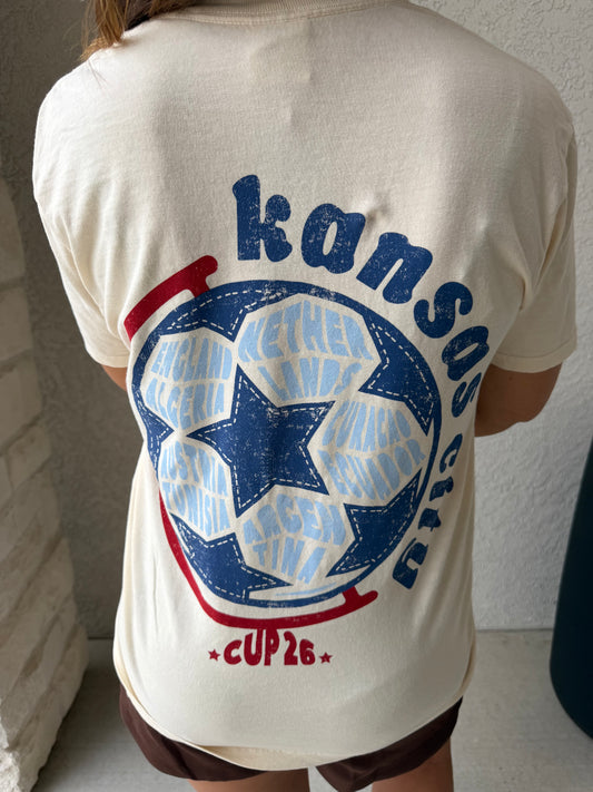 1KC World Stage Tee : Ivory
