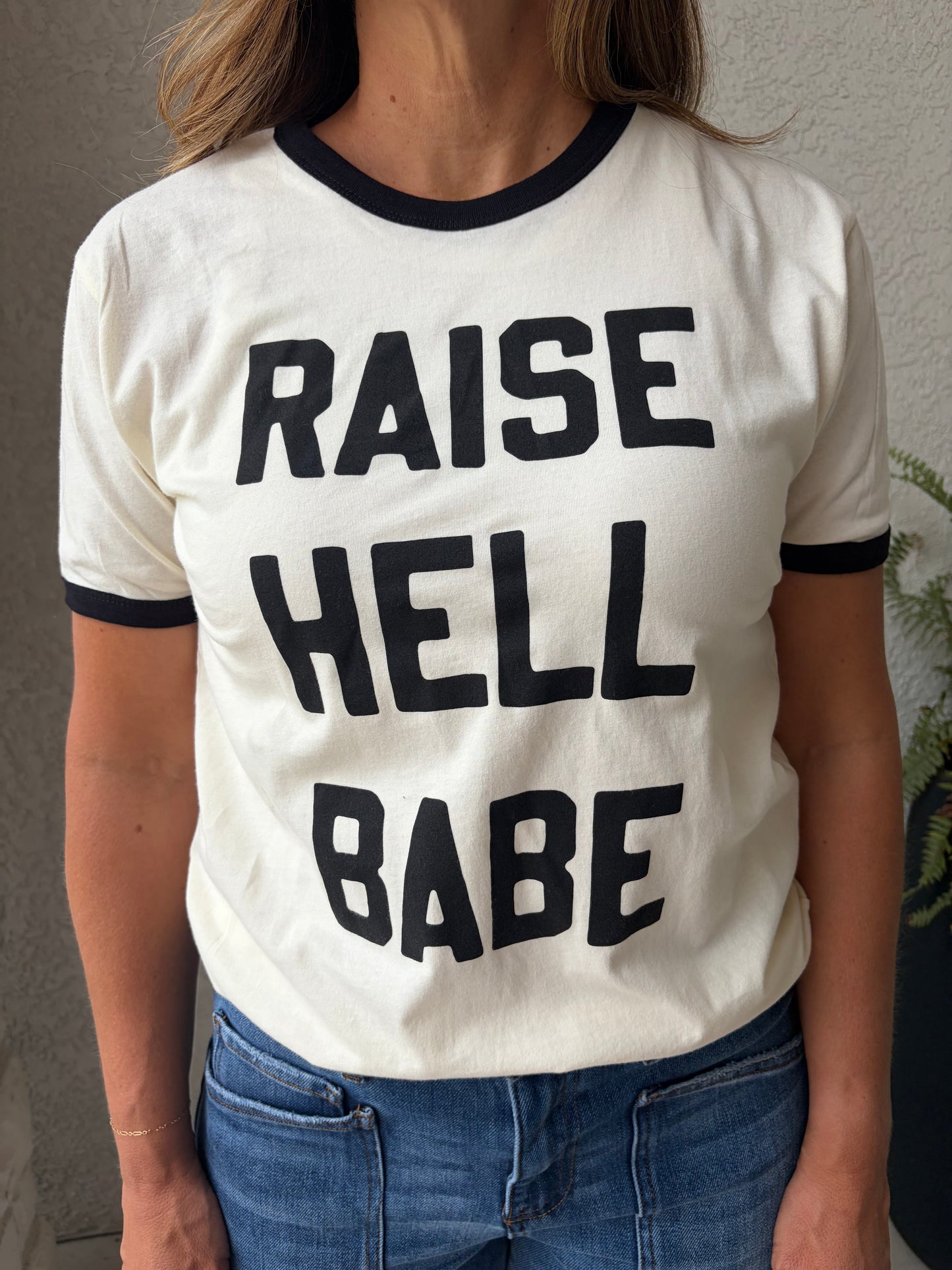 Raise Hell Babe Ringer Shirt