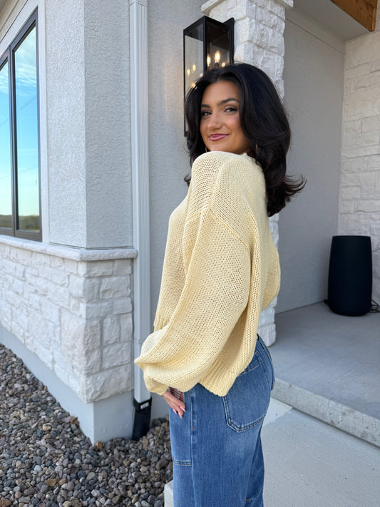 Balloon Sleeve Sweater
