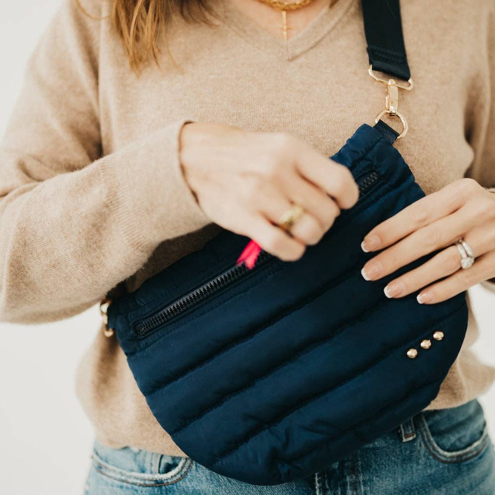PS Jolie Puffer Bum Bag: Black