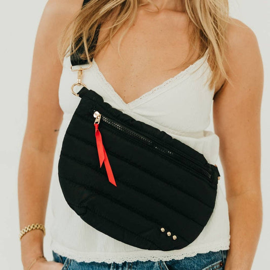 PS Jolie Puffer Bum Bag: Black