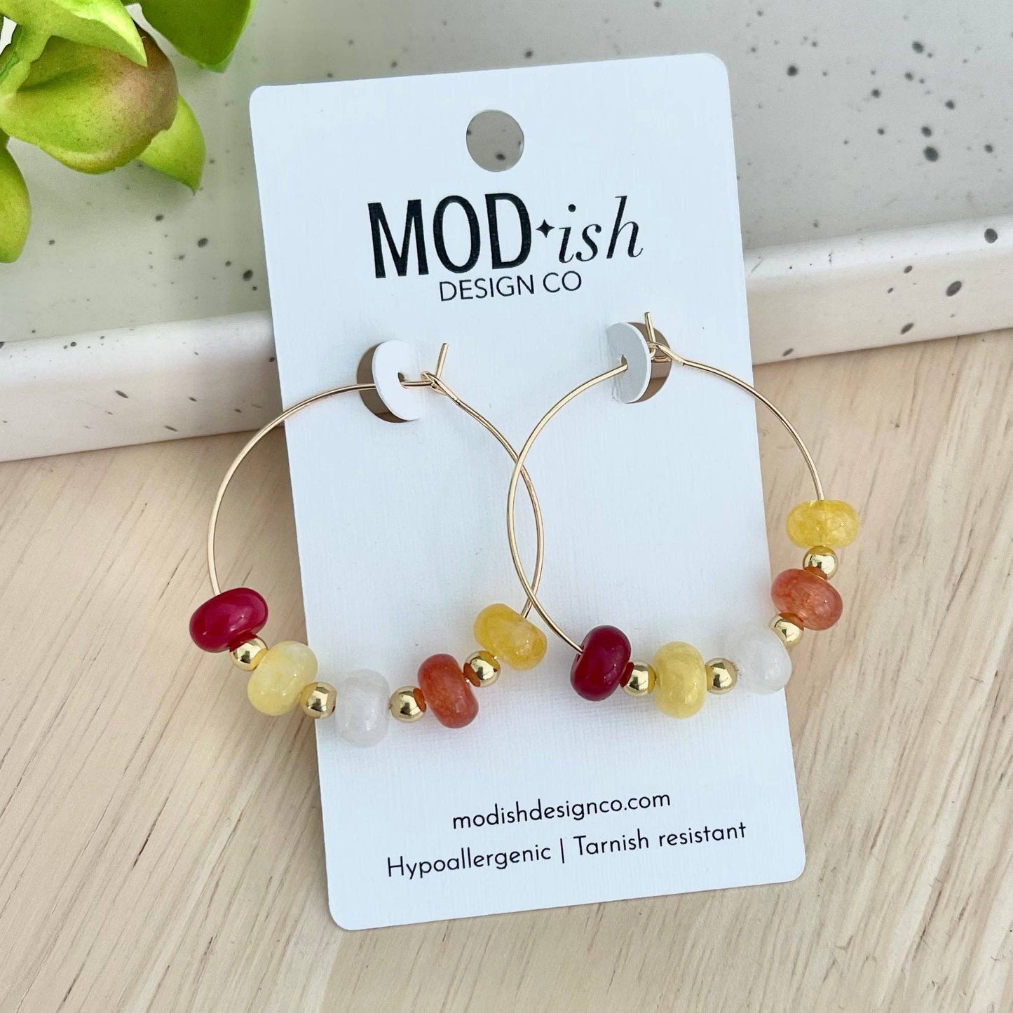 MOD-ish Hoop Earrings - Kansas City