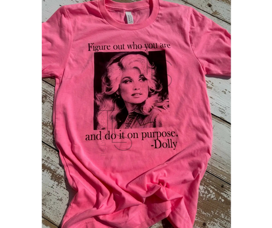 "Do it on Purpose" T-Shirt Pink