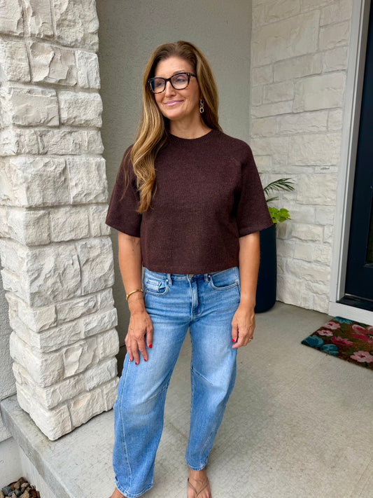 Danica Short Sleeve Sweater