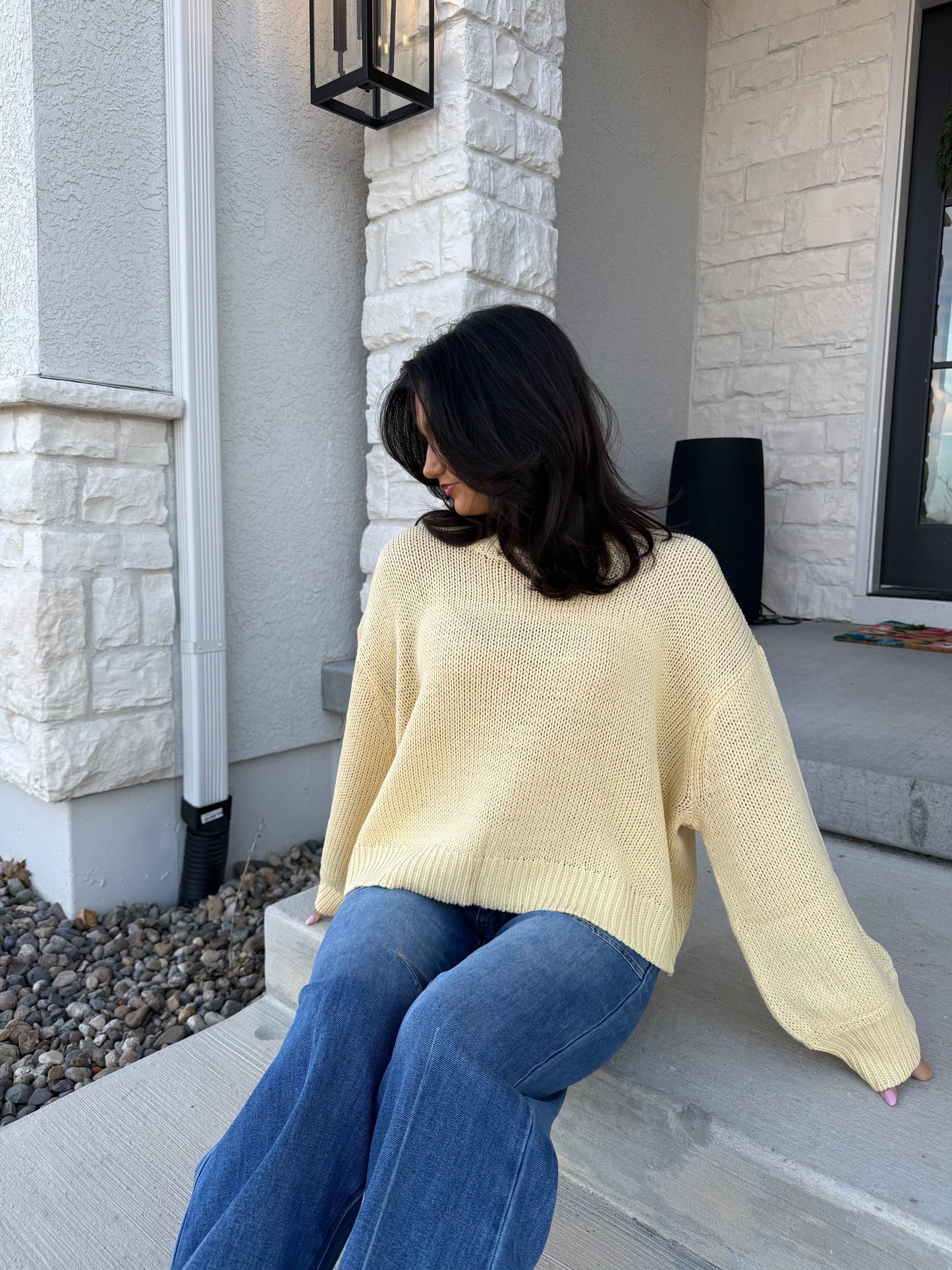 Balloon Sleeve Sweater