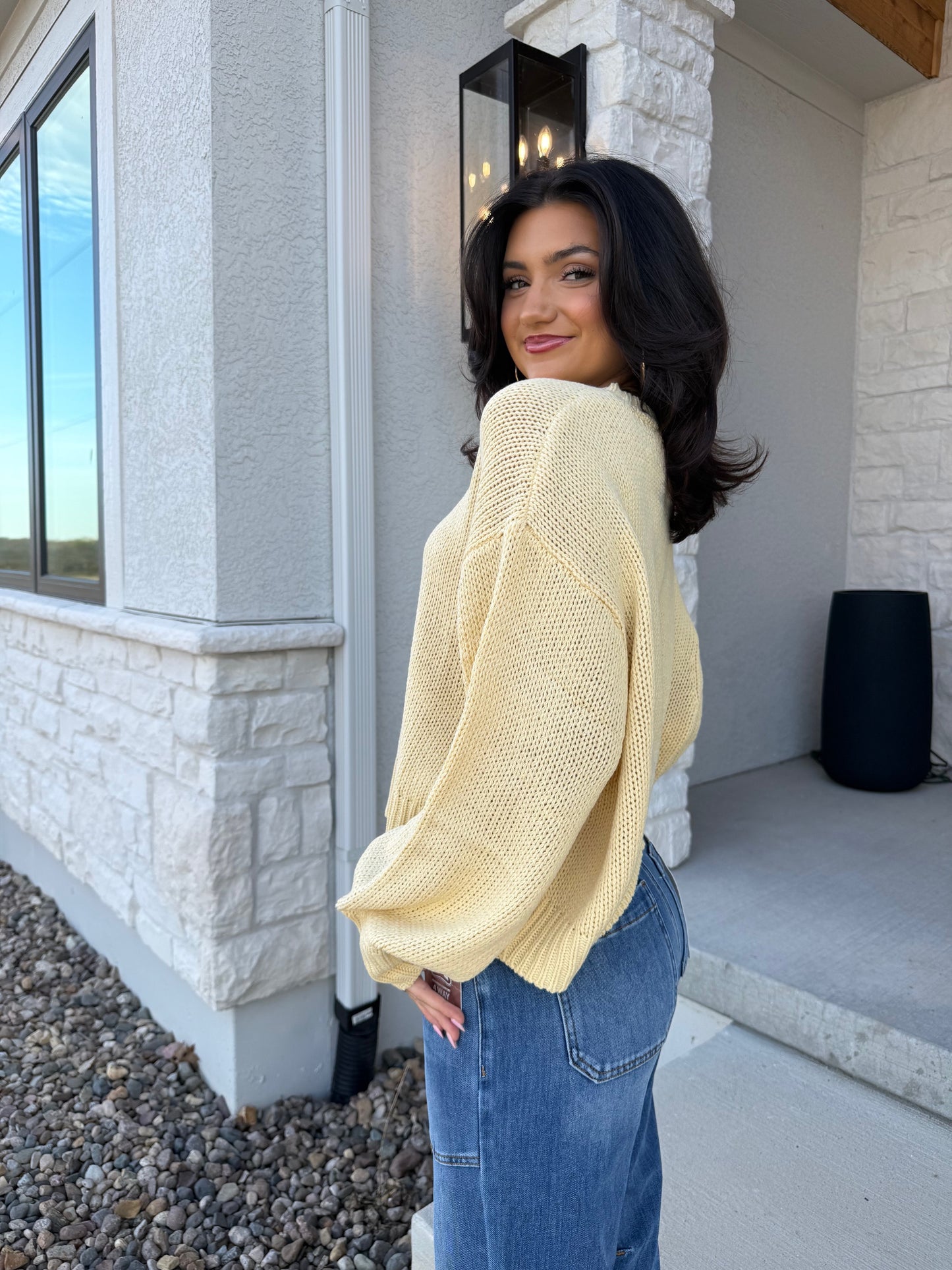 Balloon Sleeve Sweater
