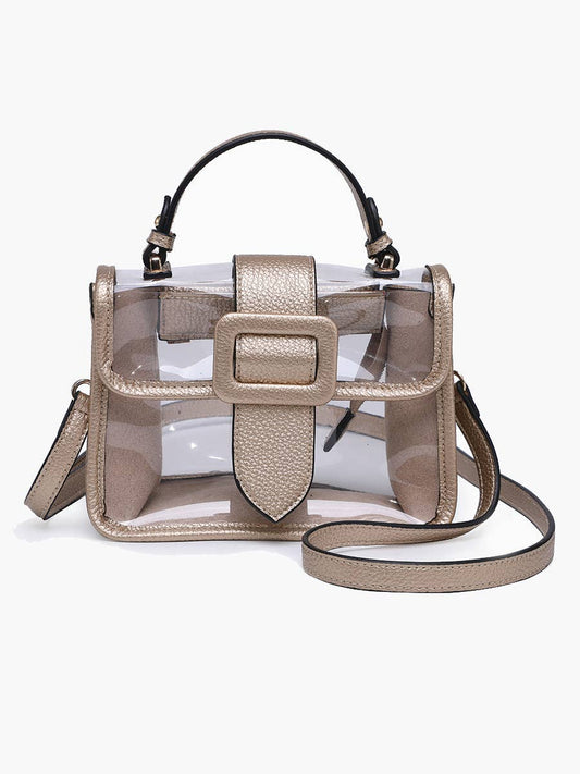 Flapover Stadium Bag: Gold
