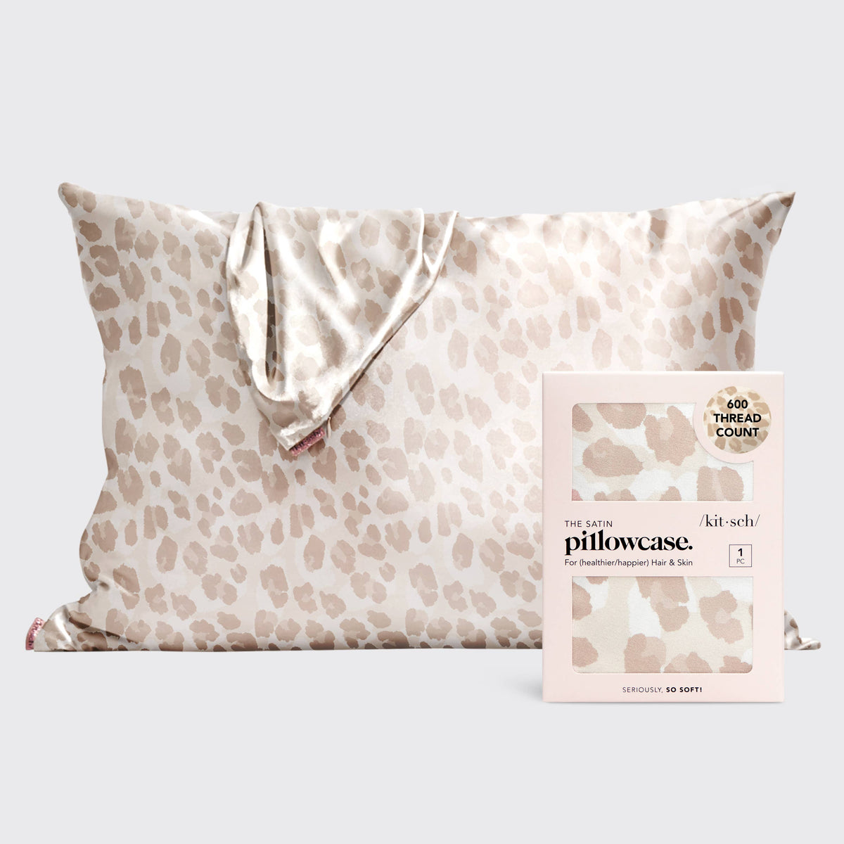 Kitsch Satin Pillowcase Standard - Leopard